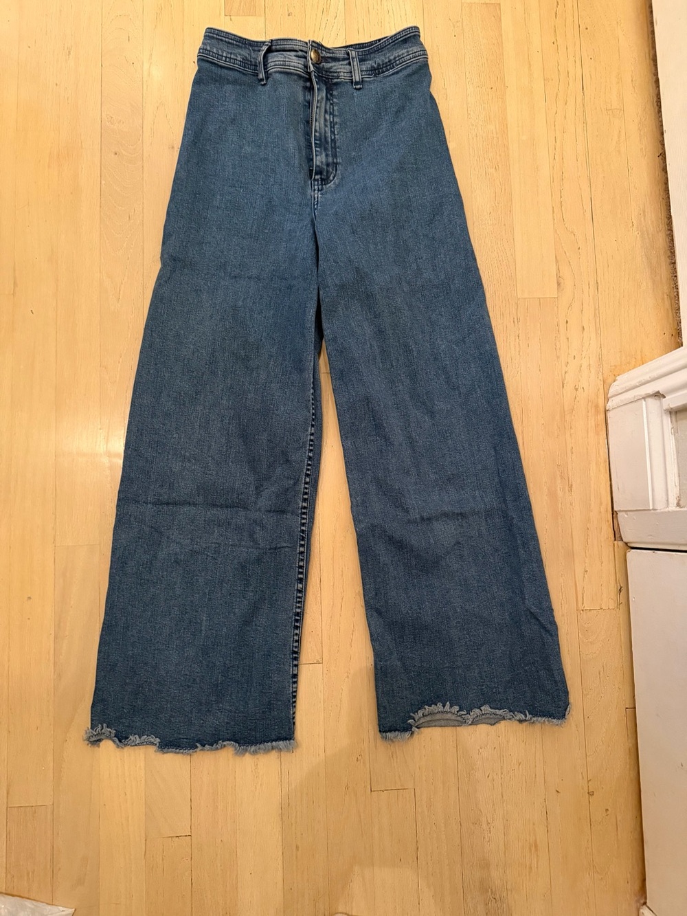 Billabong High Rise Wide Leg Jeans - Blue Denim